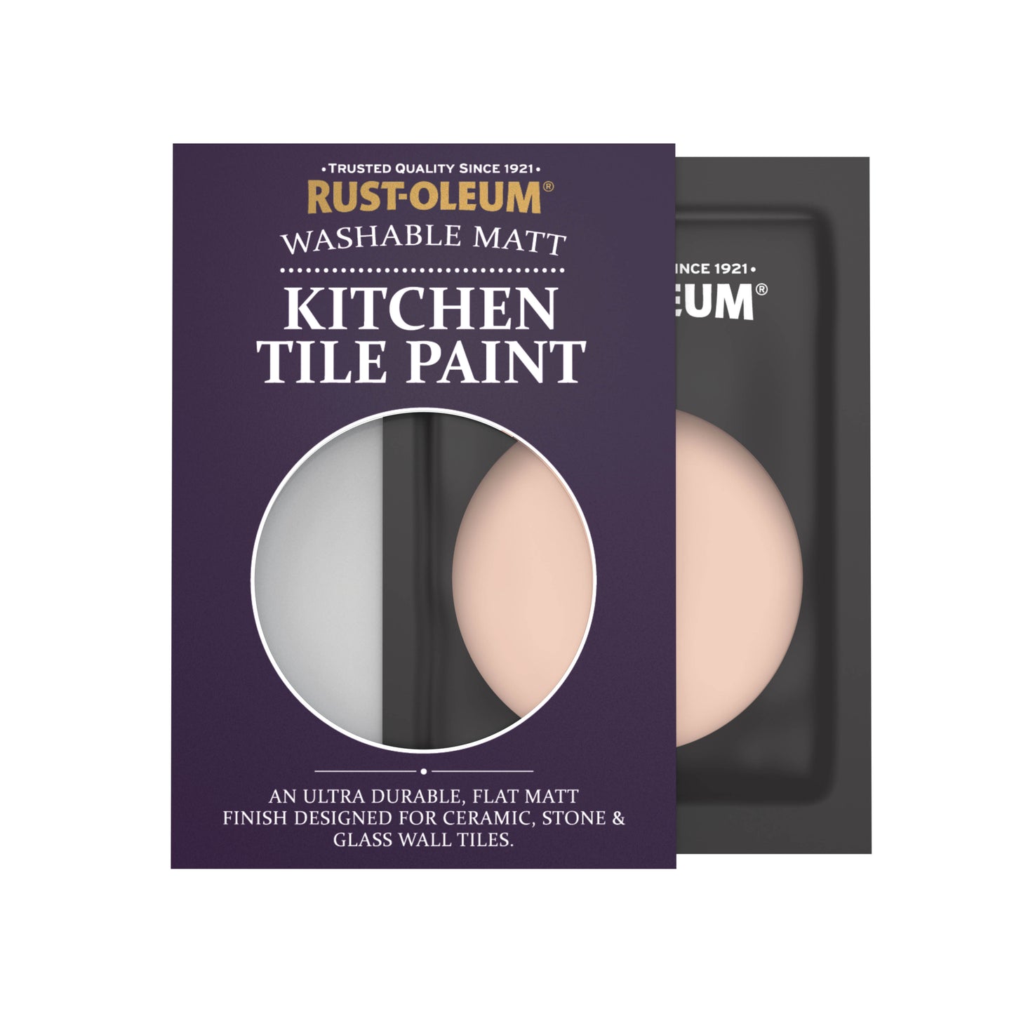 Rust-Oleum Orange Matt Kitchen Tile Paint - Coral 750ml 10ml
