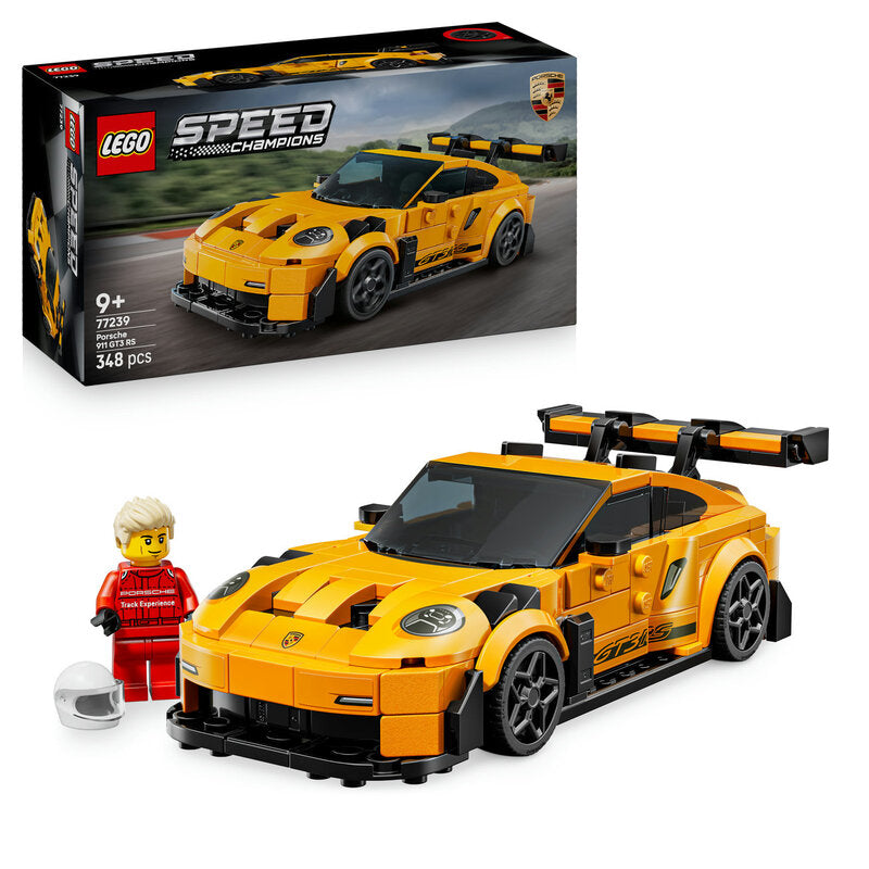 LEGO Speed Champions Porsche 911 GT3 RS Super Car 77239 Building Kit for Kids and Adults, Sports Car Toy