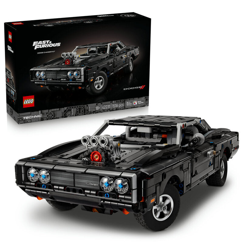 LEGO Technic Fast and Furious Dodge Charger R/T Car Building Set | Authentic Vehicle Model Toy for Car Enthusiasts