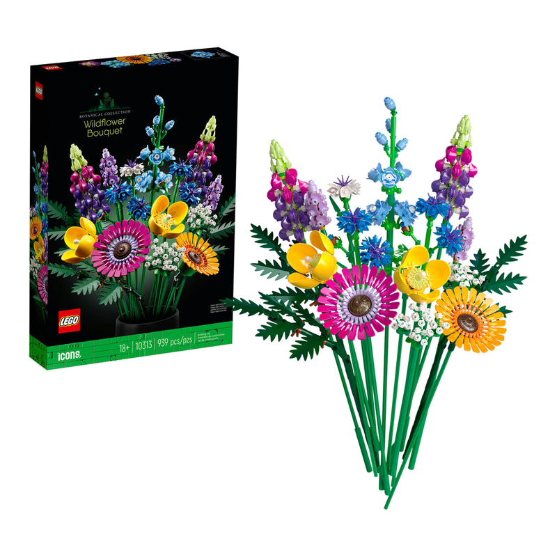 LEGO Botanicals Wildflower Bouquet 10313 Building Set, Create a Lasting Floral Display with This Creative Toy for Adults