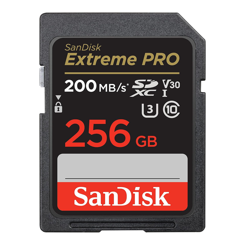 SanDisk Extreme PRO 256GB SDXC Memory Card - High-Performance for Fast & Reliable Photo and Video Storage