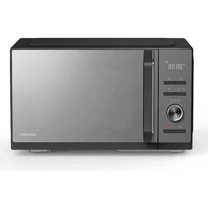 Toshiba Microwave Oven: 23L 4-in-1 Air Fry & Grill, 900W, Smart App Control, 10 Presets, Mirror Black - MW3-SAC23SF(MB)