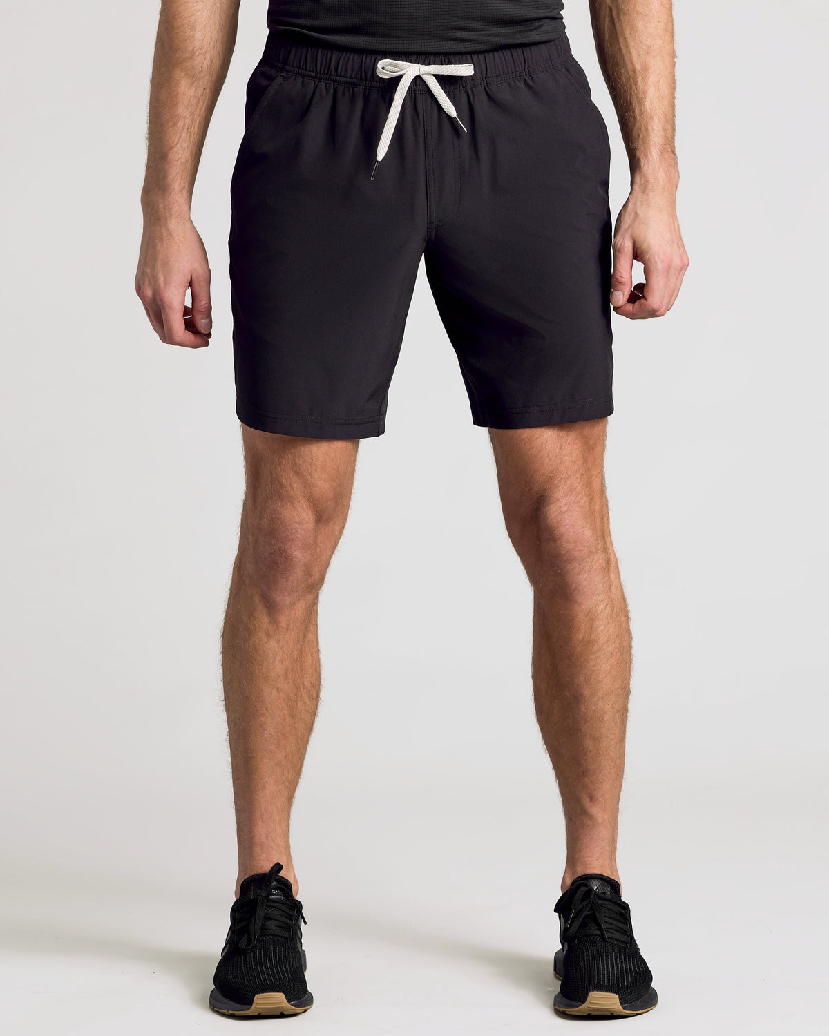 True Classic 9" Black Active Quick Dry Shorts | Cotton Blend | Athletic Cut | Small