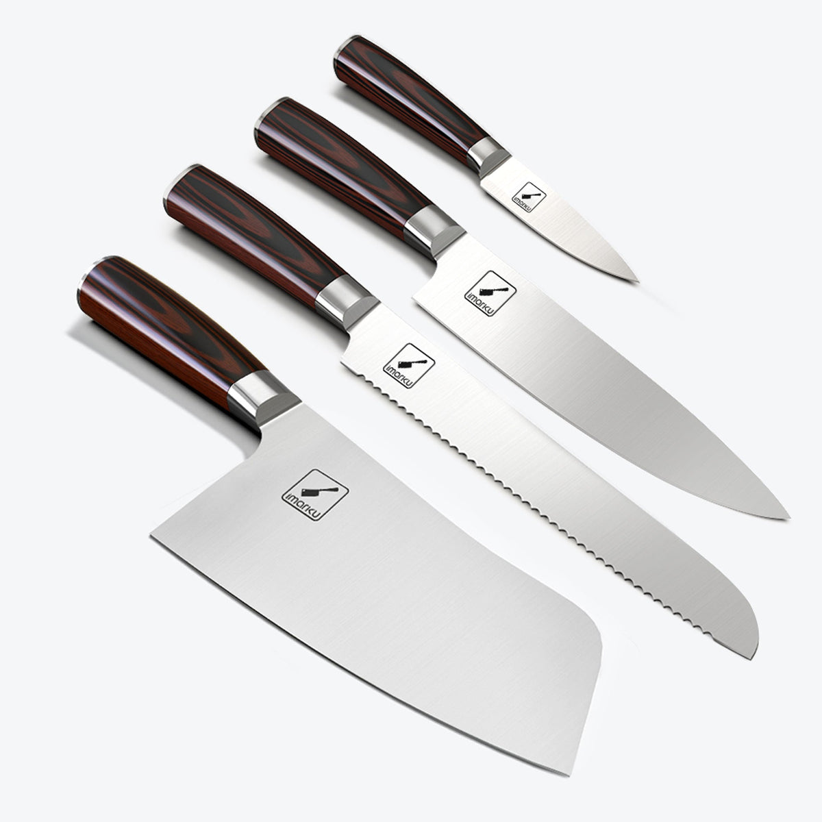 4-Piece Japanese Chef Knife Set High-Carbon Stainless Steel Knife Set