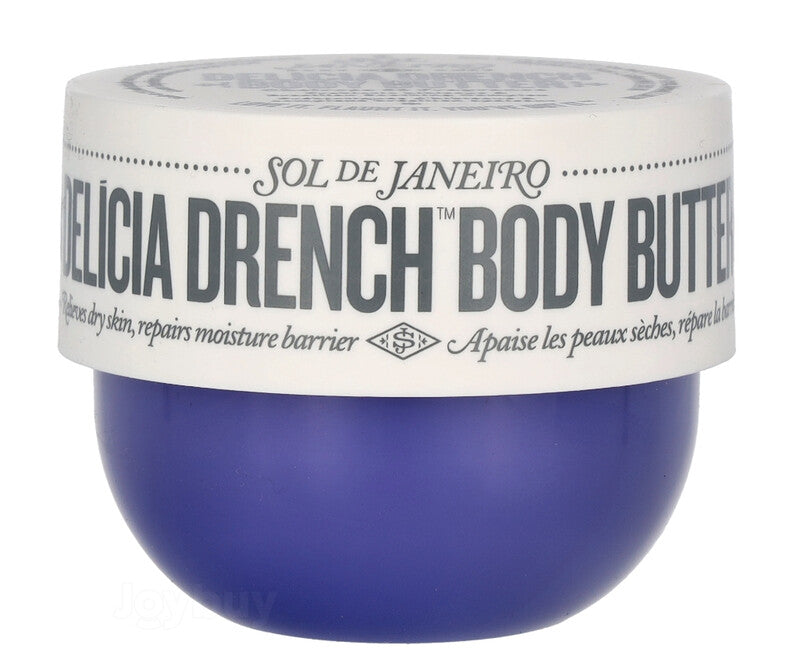 Sol De Janeiro Delicia Drench Body Butter 75ml - Nourishing Moisturizer for Dry Skin with a Delicious Fragrance