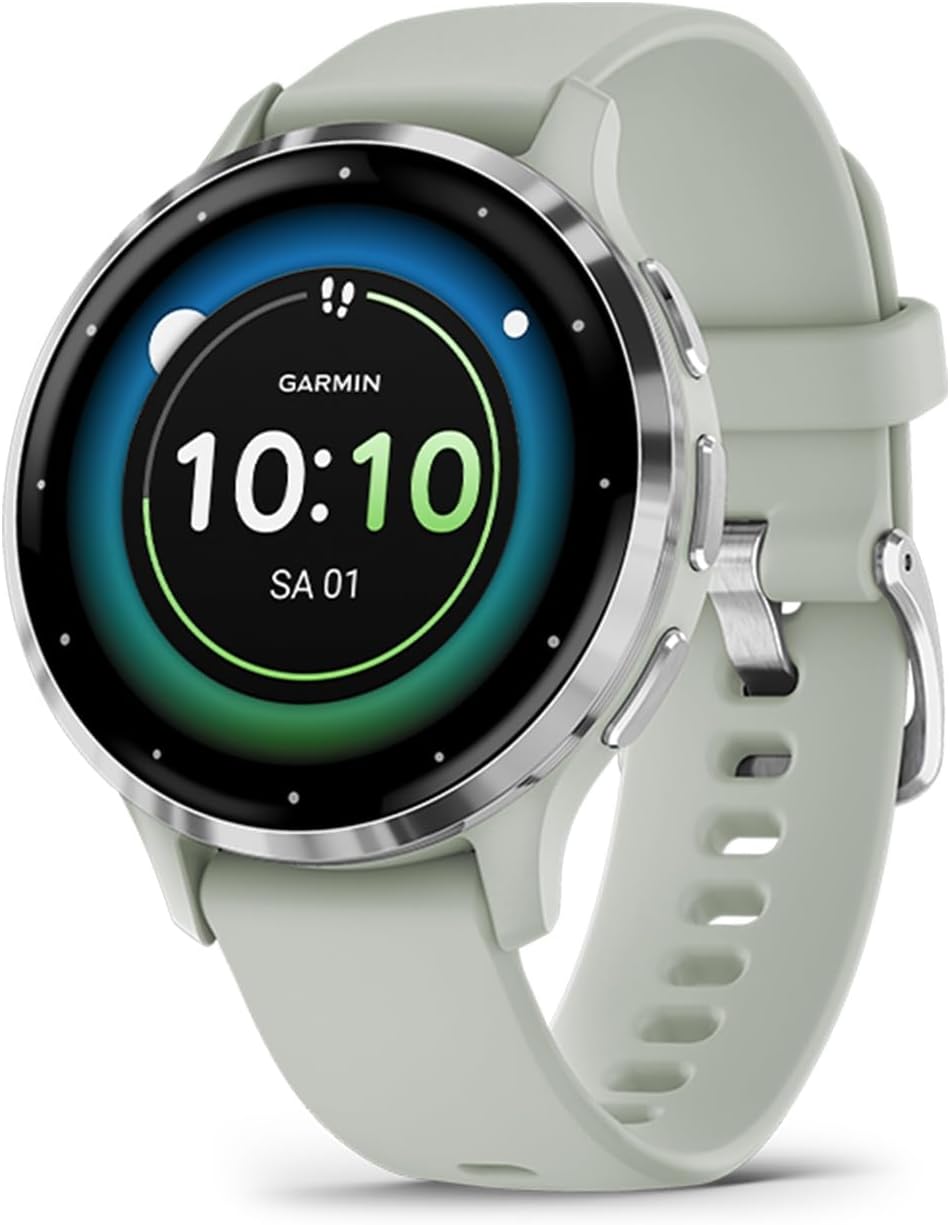 Garmin Venu 3S 41mm – Fitness-Smartwatch, 1,2" AMOLED-Touchdisplay, bis zu 10 Tage Akkulaufzeit, 30+ Sport-Apps, Bluetooth Telefonie und Sprachassiste