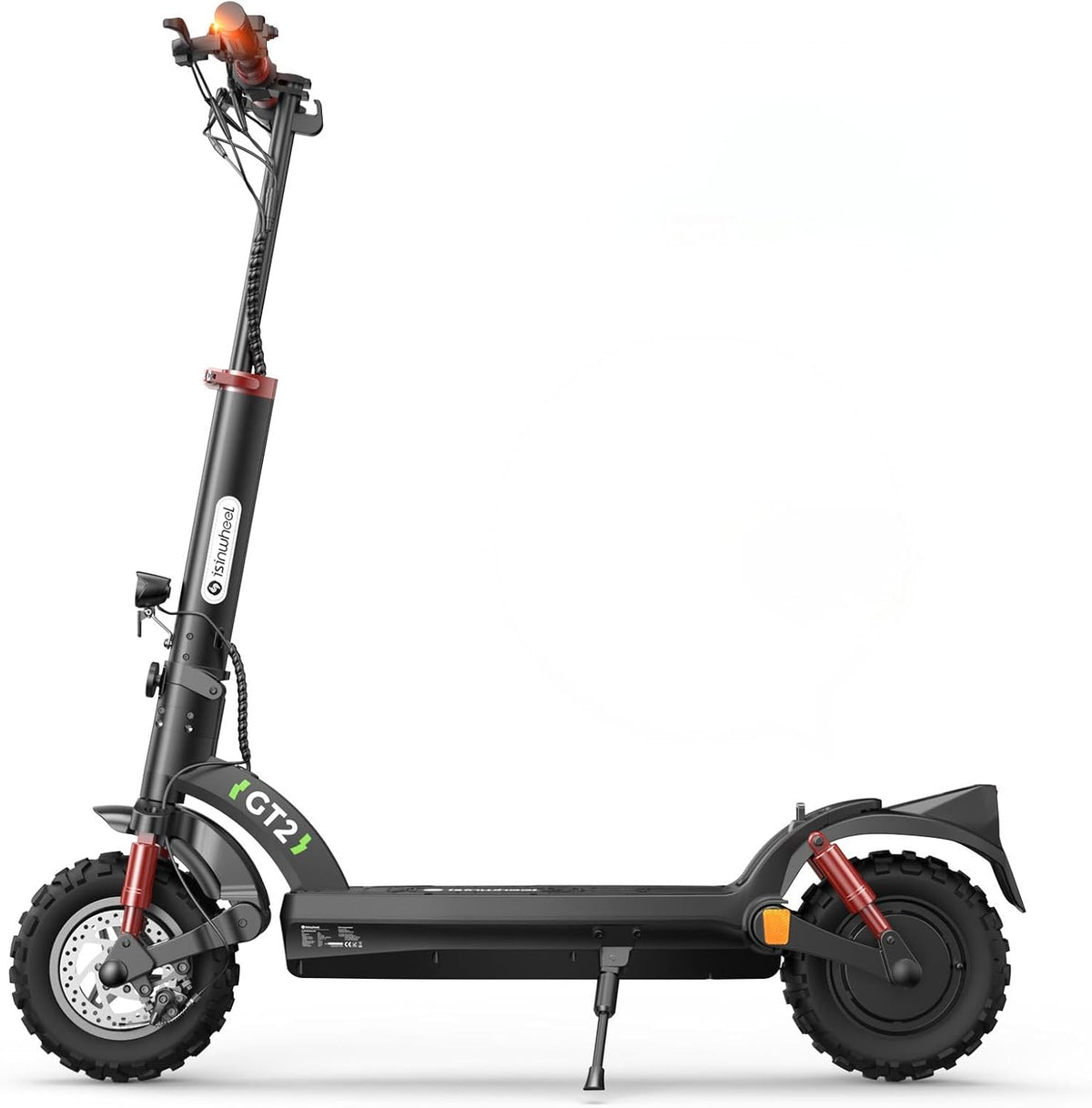 E Scooter mit Straßenzulassung, 11 Zoll MAX 80KM Reichweite Offroad Elektroroller, Faltbarer E-Roller mit Duale Aufhängung, Blinker und APP,Elektrosco
