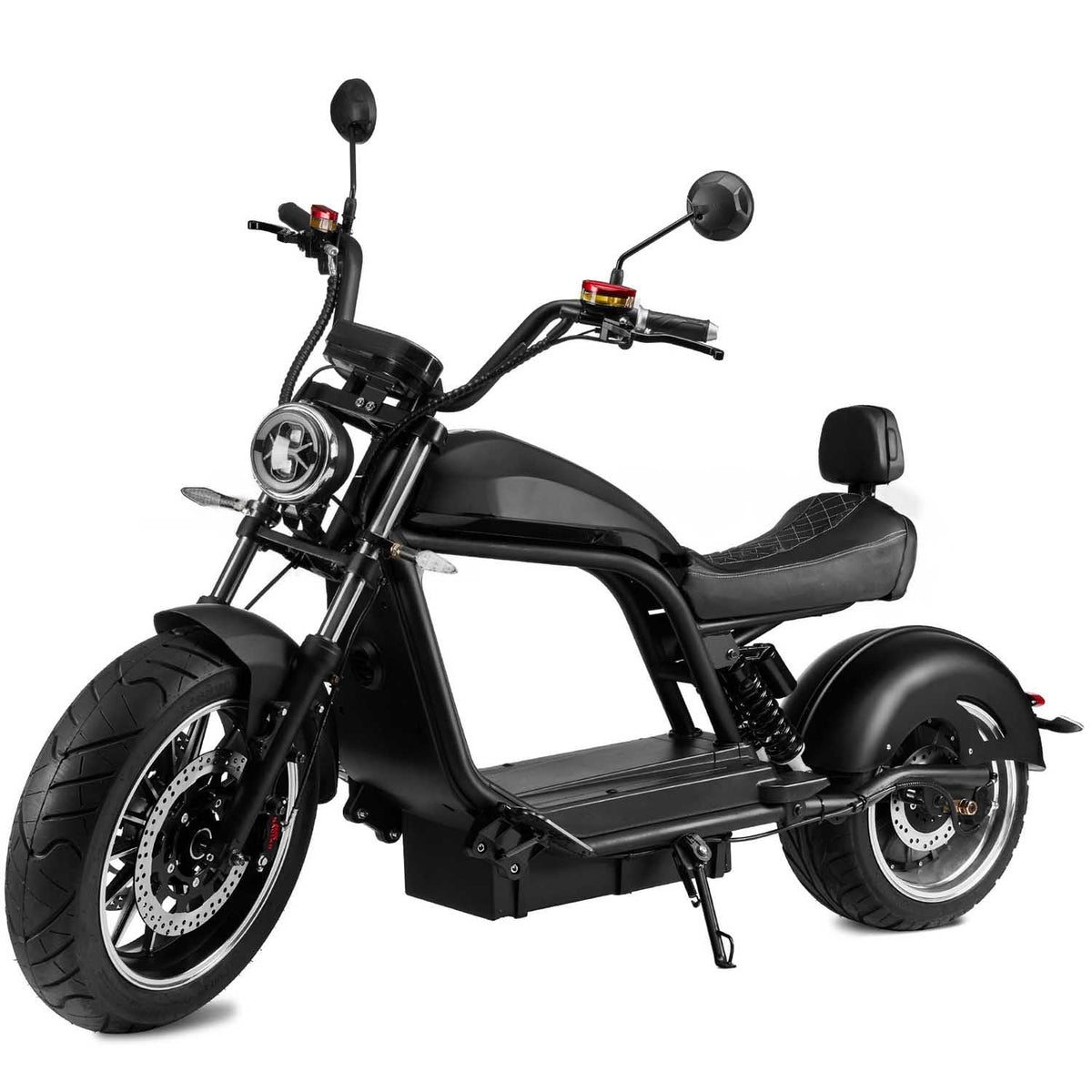 Elektroroller “HL 6.0”, 3000 Watt, 70 km Reichweite, Lithium-Akku, Straßenzulassung, Elektro Roller, E-Roller mit Sitz, 50 CCM, Elektro Motorroller