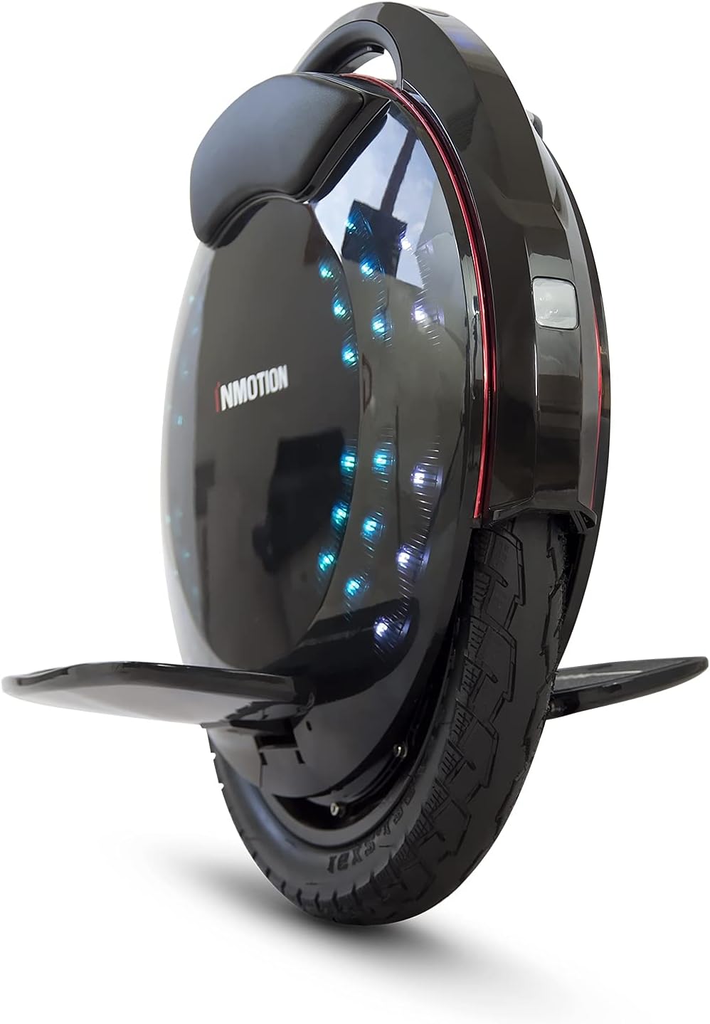 Inmotion Einrad Elektrisch V8F, Erwachsene, Schwarz, Motor 1000W, Reichweite bis zu 50km, 25lm/h, Luftreifen 16"