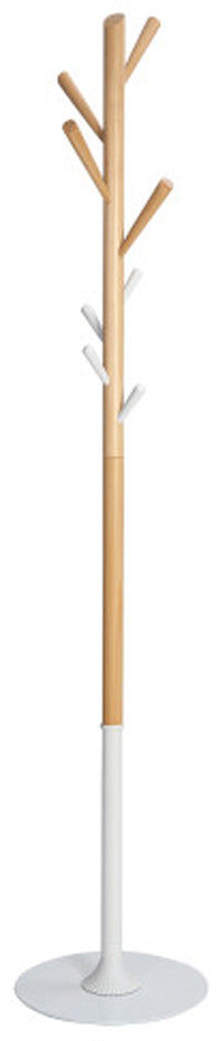 ALBA Garderobenständer , PMTREE, , Höhe: 1.750 mm, buche/weiß