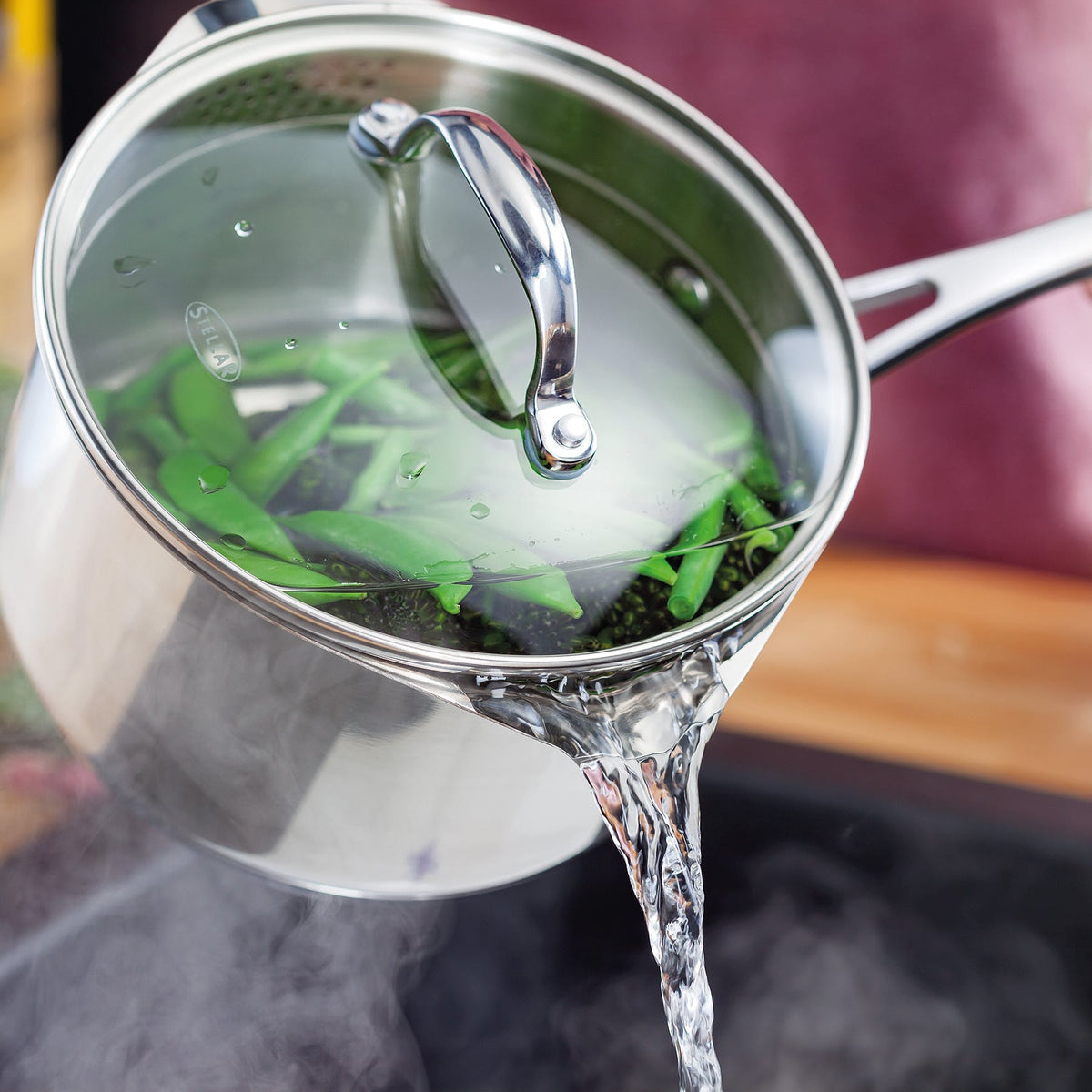 Stellar 7000 Draining Saucepan 14cm/0.8L