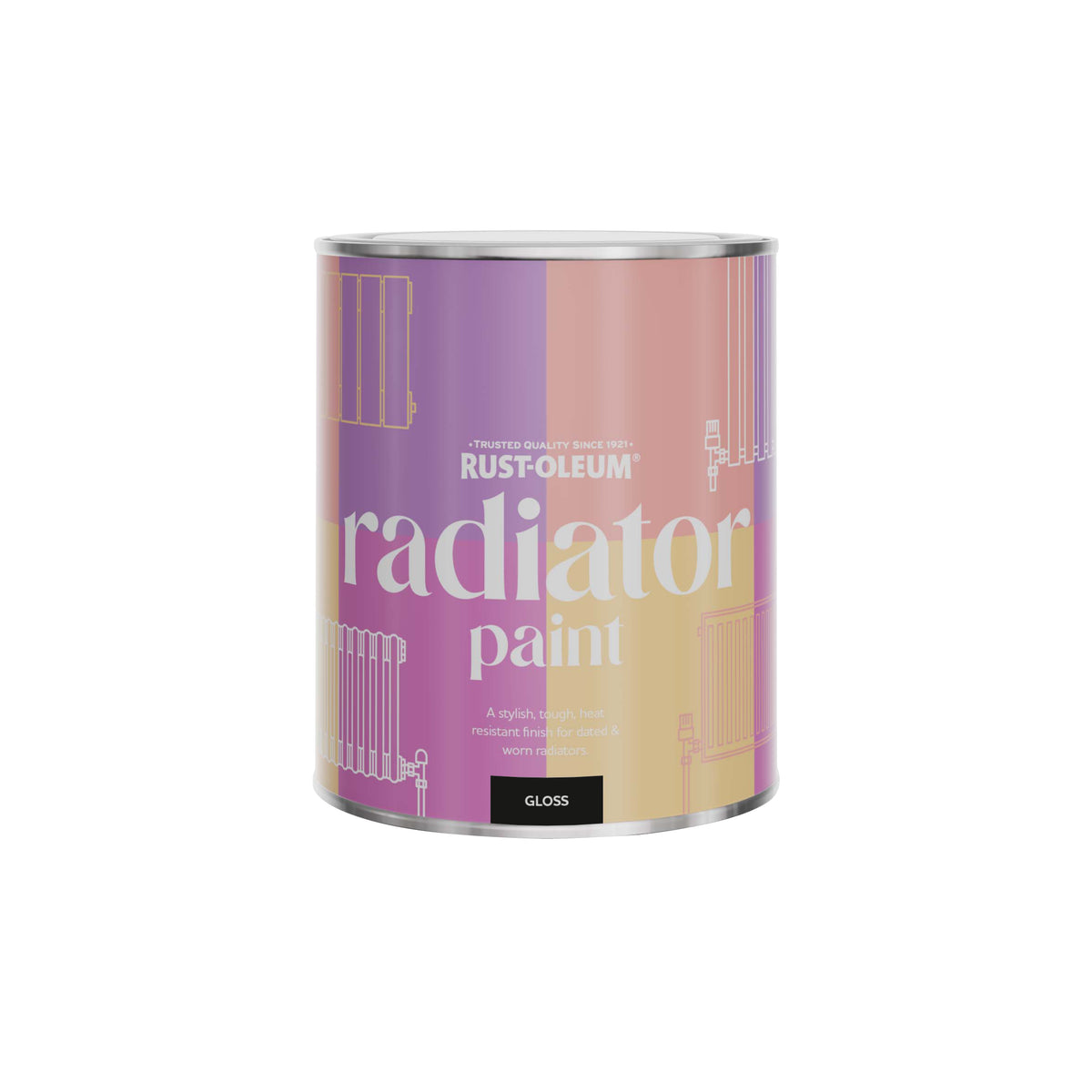 Rust-Oleum Purple Gloss Radiator Paint - Babushka 750ml