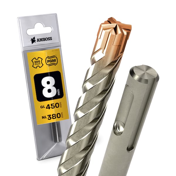 1x Bohrer SDS Plus Schaft - Ø:8 mm - GL: 450 mm