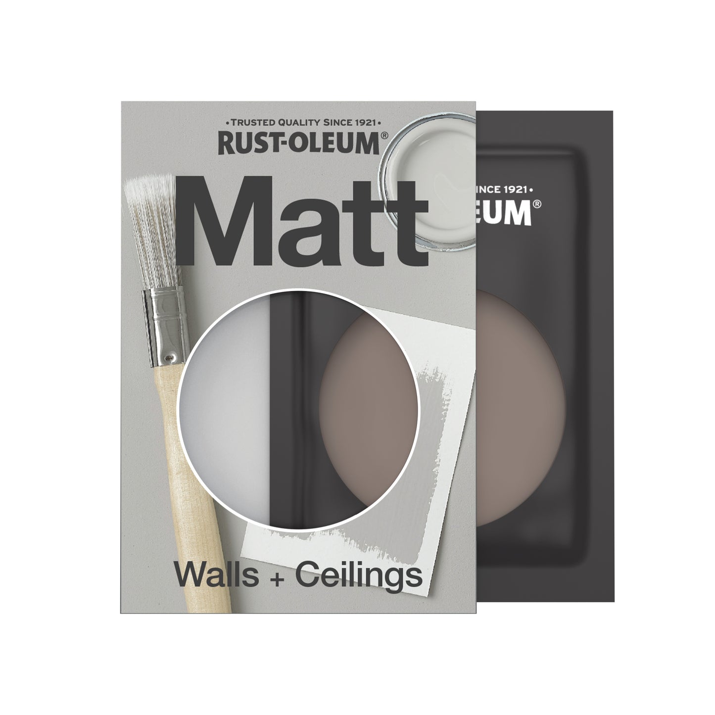 Rust-Oleum Washable Brown Matt Wall Paint - River's Edge 10ml