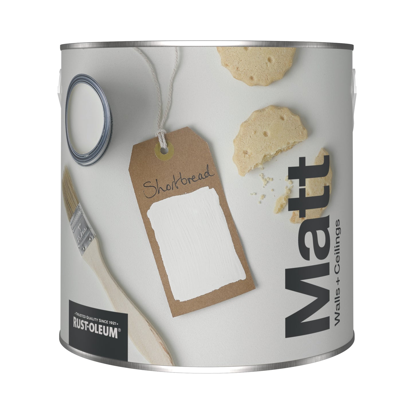 Rust-Oleum Washable Beige Matt Wall Paint - Shortbread 2.5L