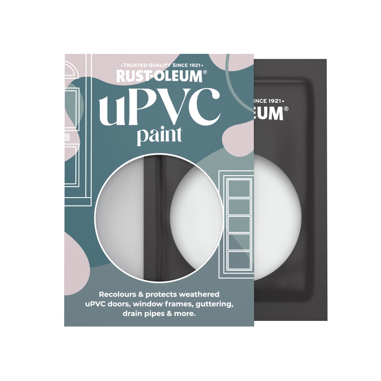 Rust-Oleum Grey Satin uPVC Paint - Monaco Mist 10ml