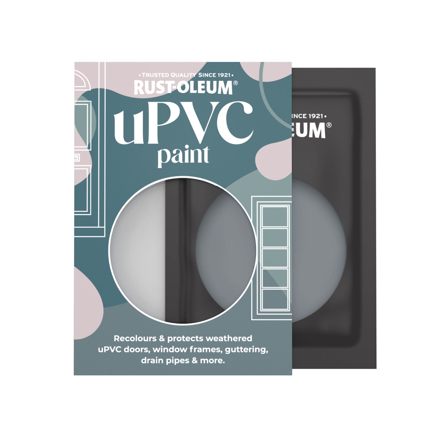 Rust-Oleum Grey Gloss uPVC Paint - Marine Grey 10ml