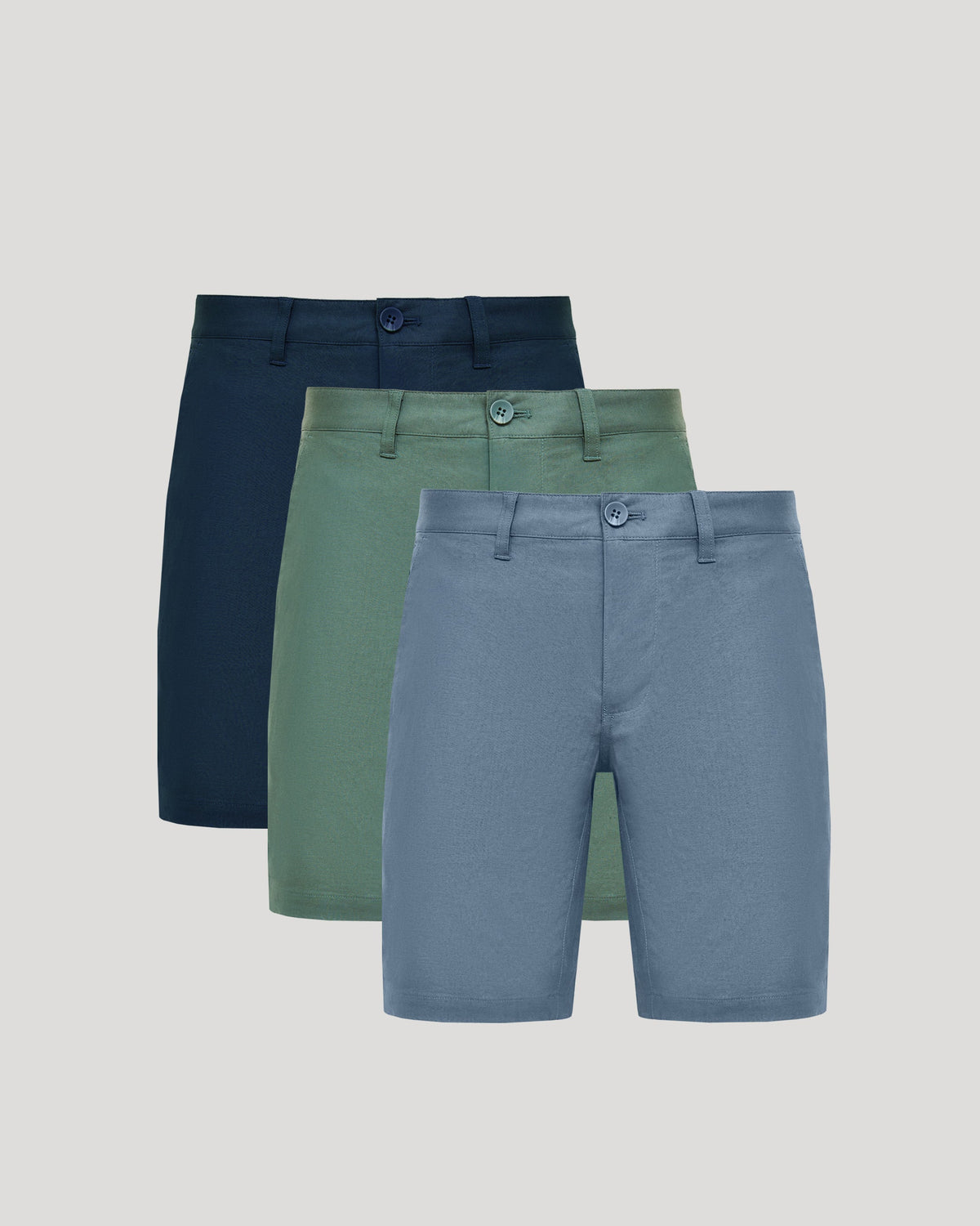 True Classic 9" Linen Shorts 3-Pack | Cotton Blend | Athletic Cut | 30