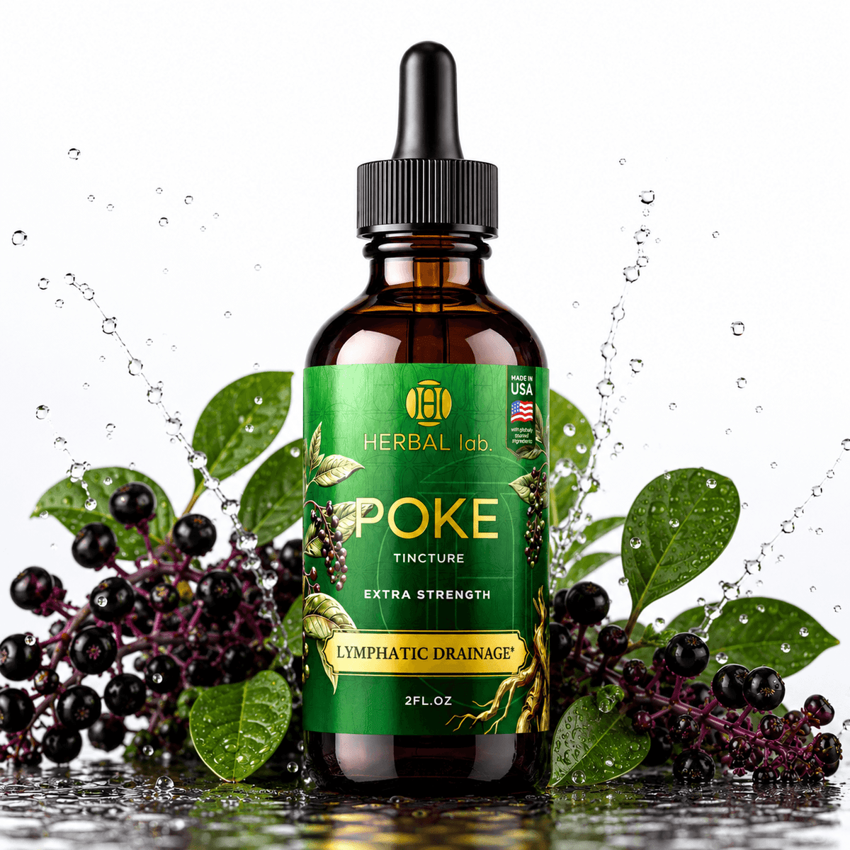 Poke Root Extract - Lymphatic Drainage Drops