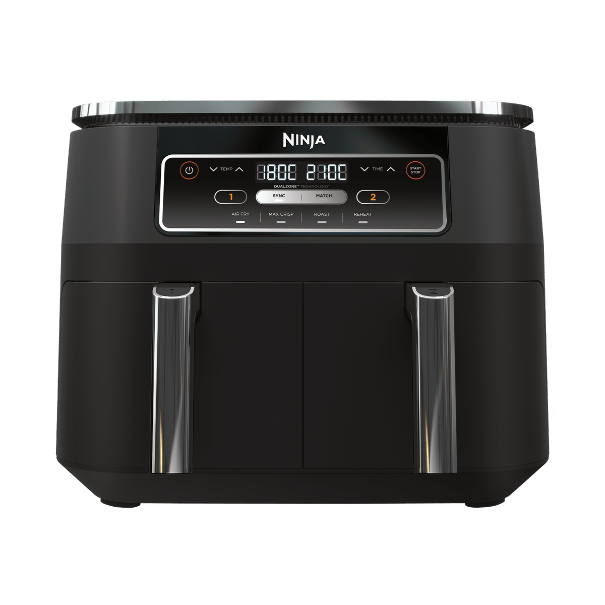 Ninja Foodi 4-in-1 Dual Zone Air Fryer 7.6L in Black | AF200UK | by SharkNinja