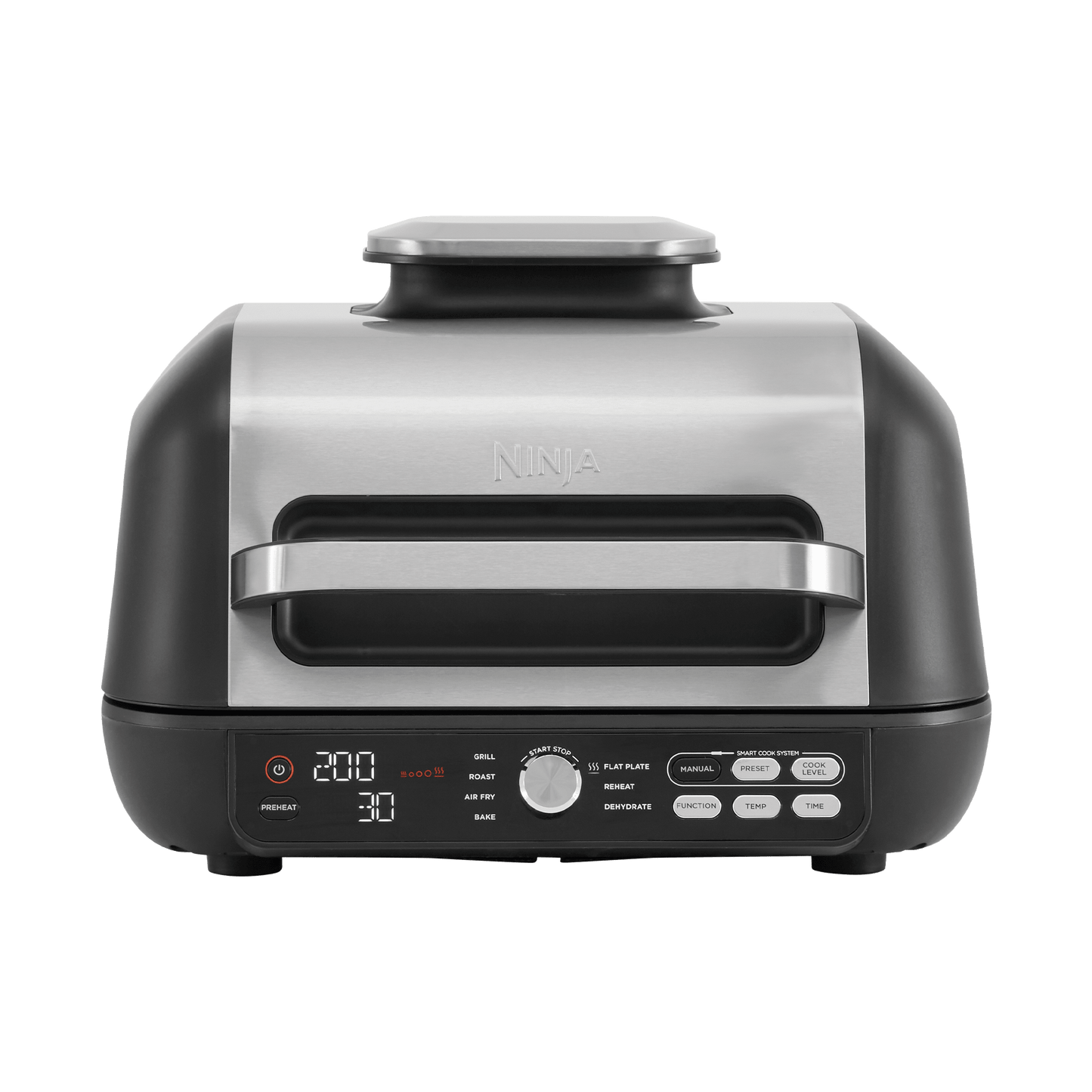 Ninja Foodi MAX Pro Health Grill, Flat Plate & Air Fryer in Black/Silver | AG651UK | by SharkNinja