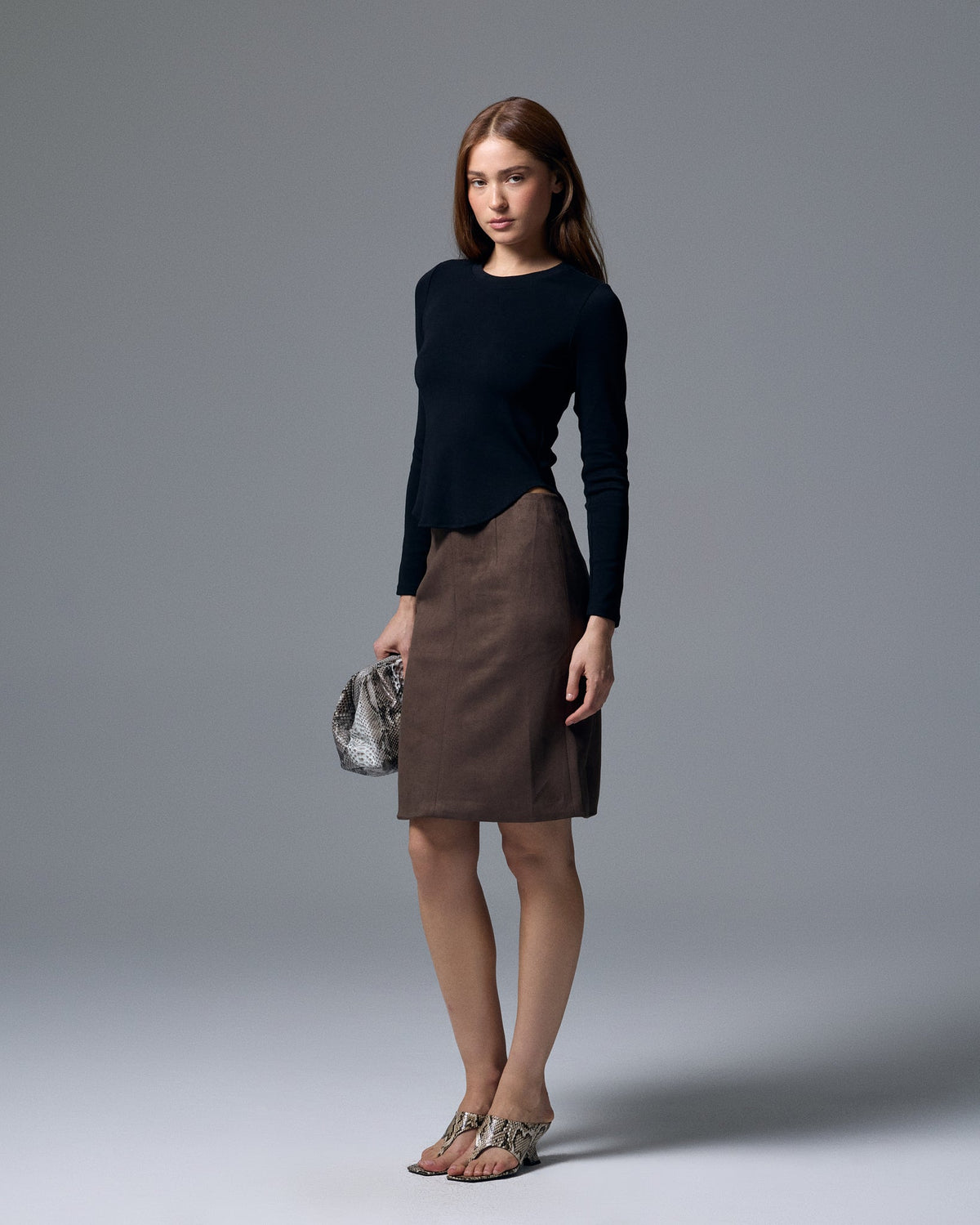 Sloan Suede Skirt - XS