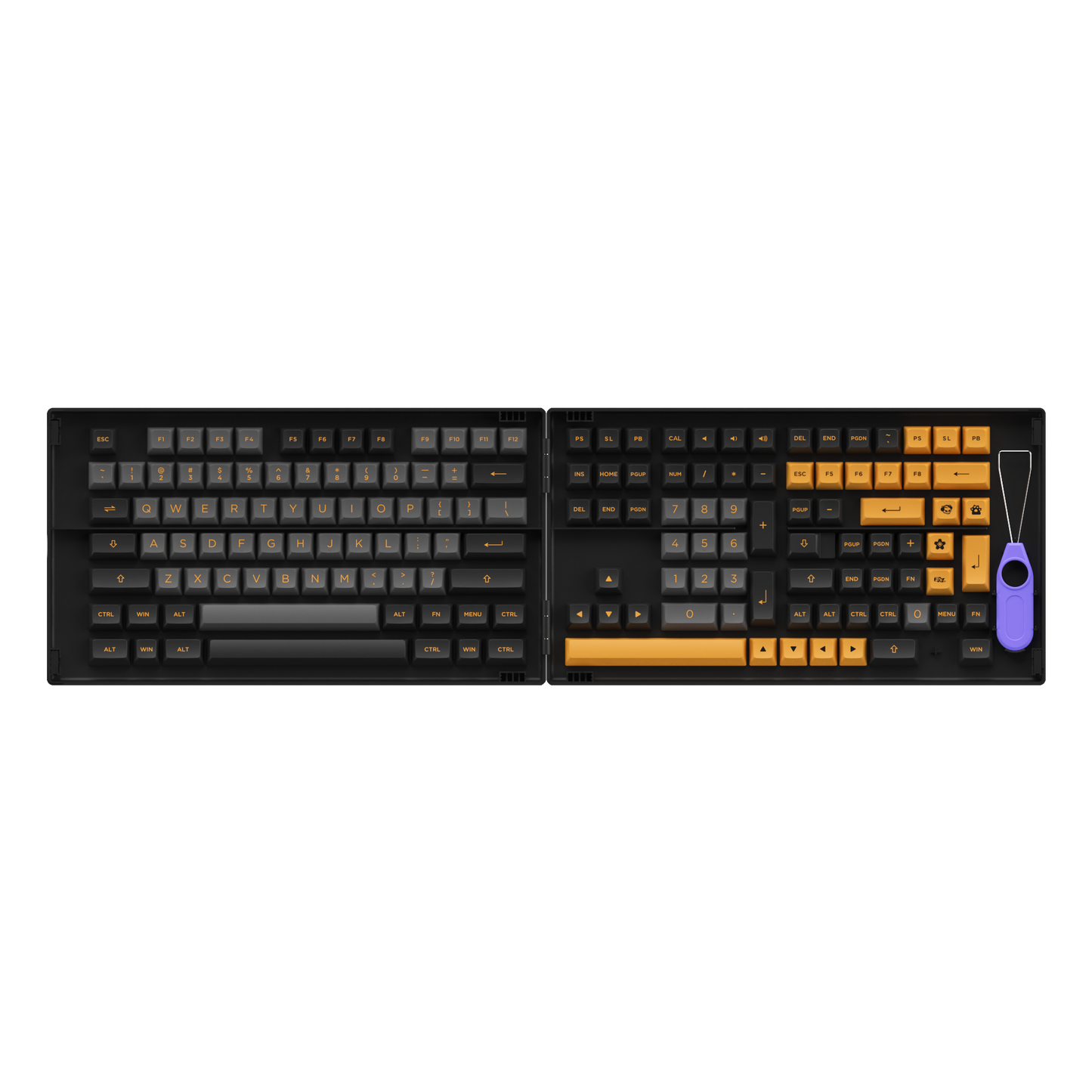 Black & Bronze Keycap Set (158-key)