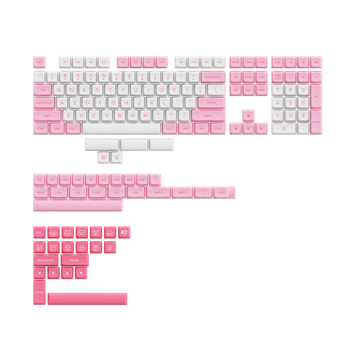 Prunus Lannesiana Keycap Set (155-Key)
