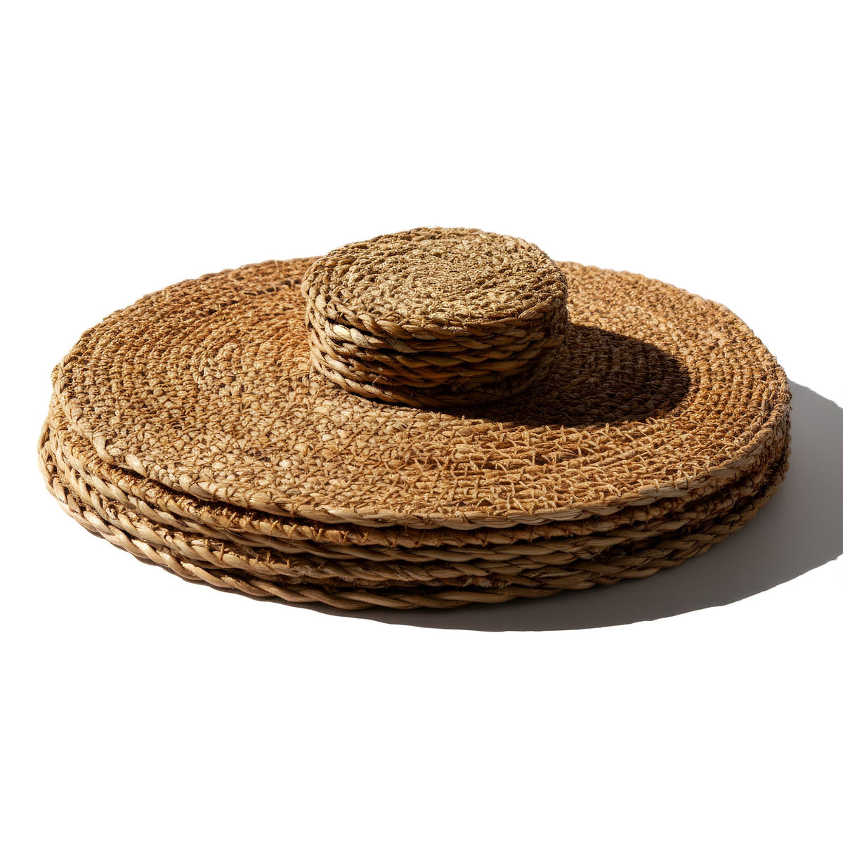 12pc Woven Typha Placemats & Coasters Set