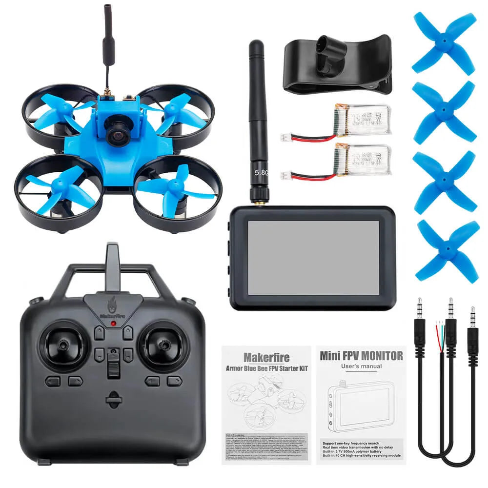 Makerfire Armor Blue Bee FPV Drone Parts - Compatible with 1st & 2nd Gen 65mm Racing Drones - Camera(Soldering Required)