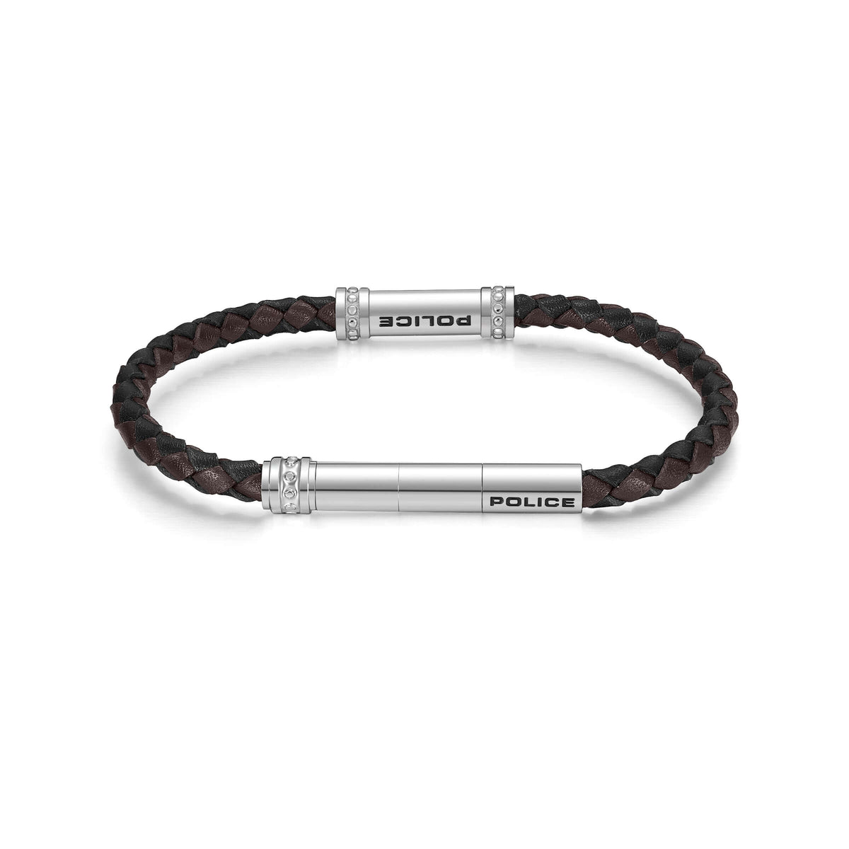 Police Herren Armband Leder Braun/Schwarz Herrenarmband Lederarmband Herren Schmuck Lederarmband Herren Lederband