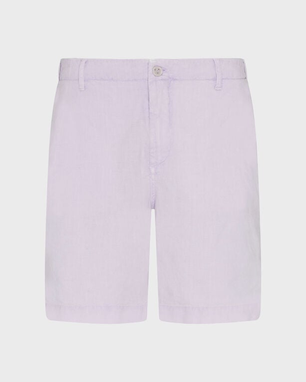 Vilebrequin - Men Mineral Dye Linen Bermuda Shorts - Bermuda - Brad - Purple - Size XXXL