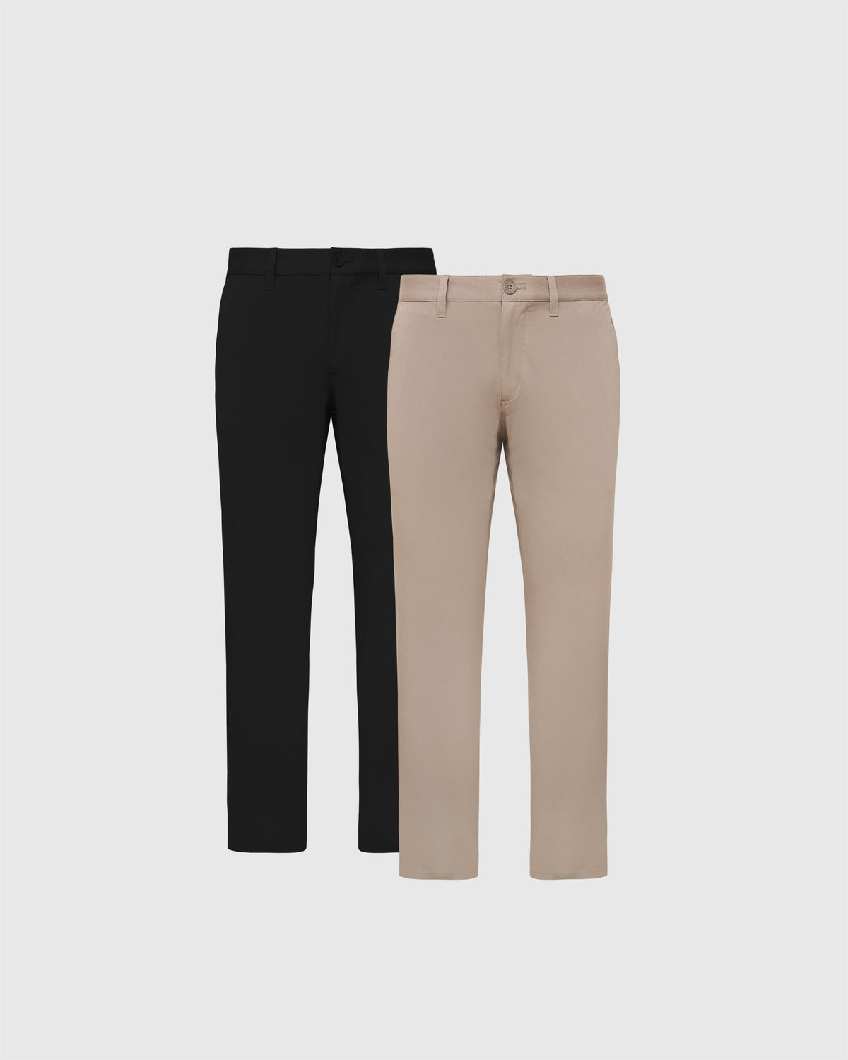 True Classic Black & Khaki Straight Twill Chino 2-Pack | 30