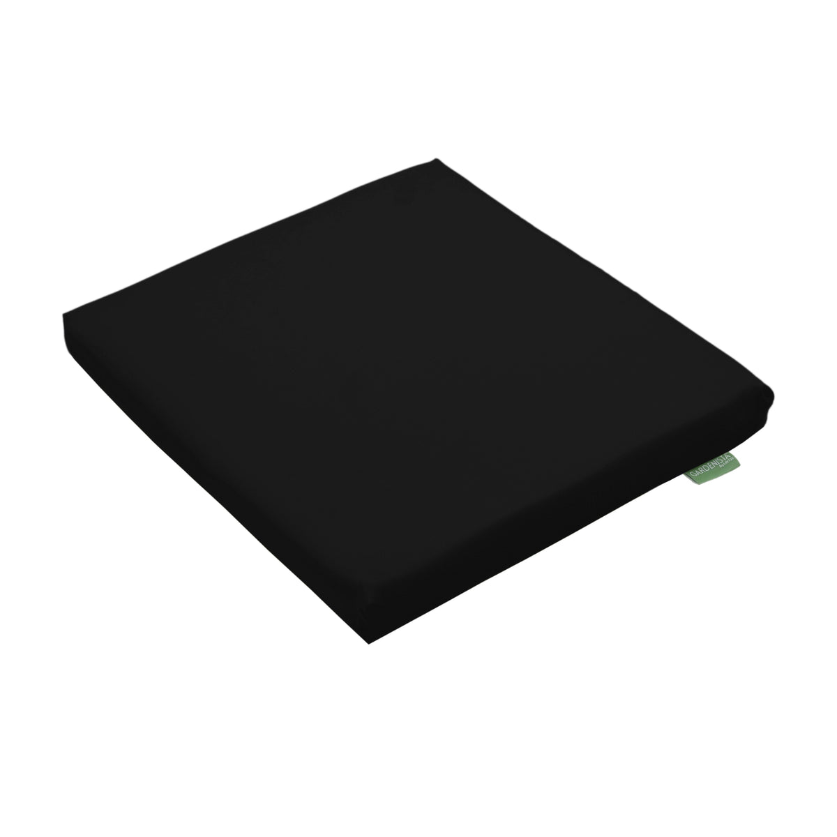 Water-Resistant Rattan Furniture Chair Seat Pad Garden Chair Cushions - Black / Pack of 1