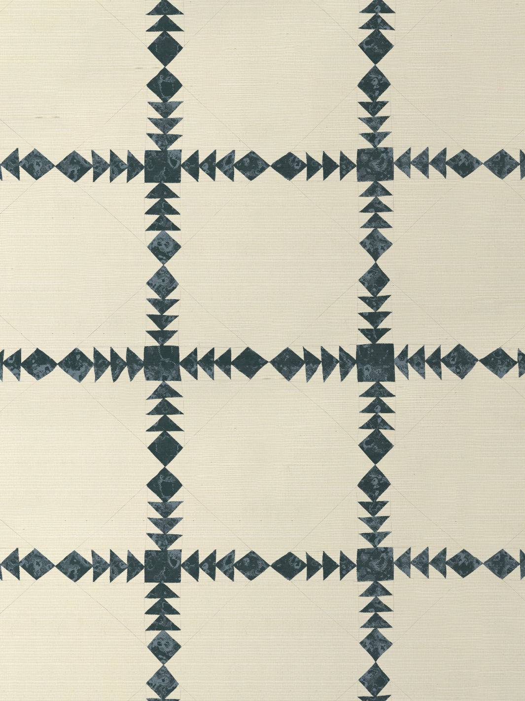 'Borden' Grasscloth Wallpaper by Nathan Turner - Blue - Grasscloth Roll - Sample