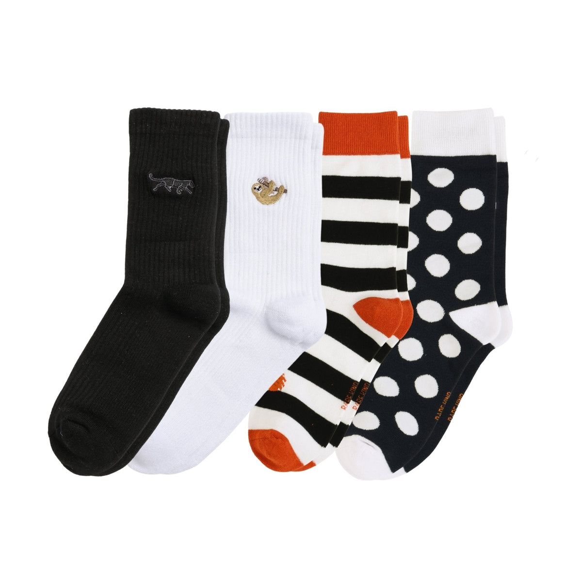 The Monochrome Bamboo Socks Bundle of 4 | UK Adult 4-7