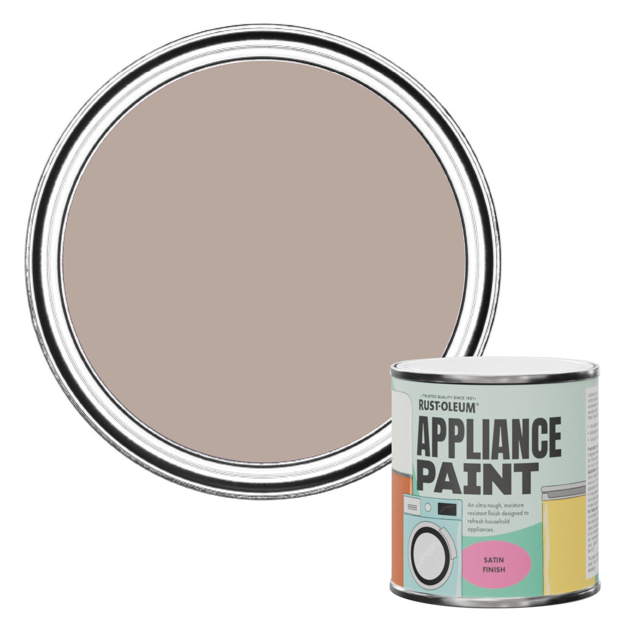 Rust-Oleum Beige Satin Appliance Paint - Oatfield 250ml