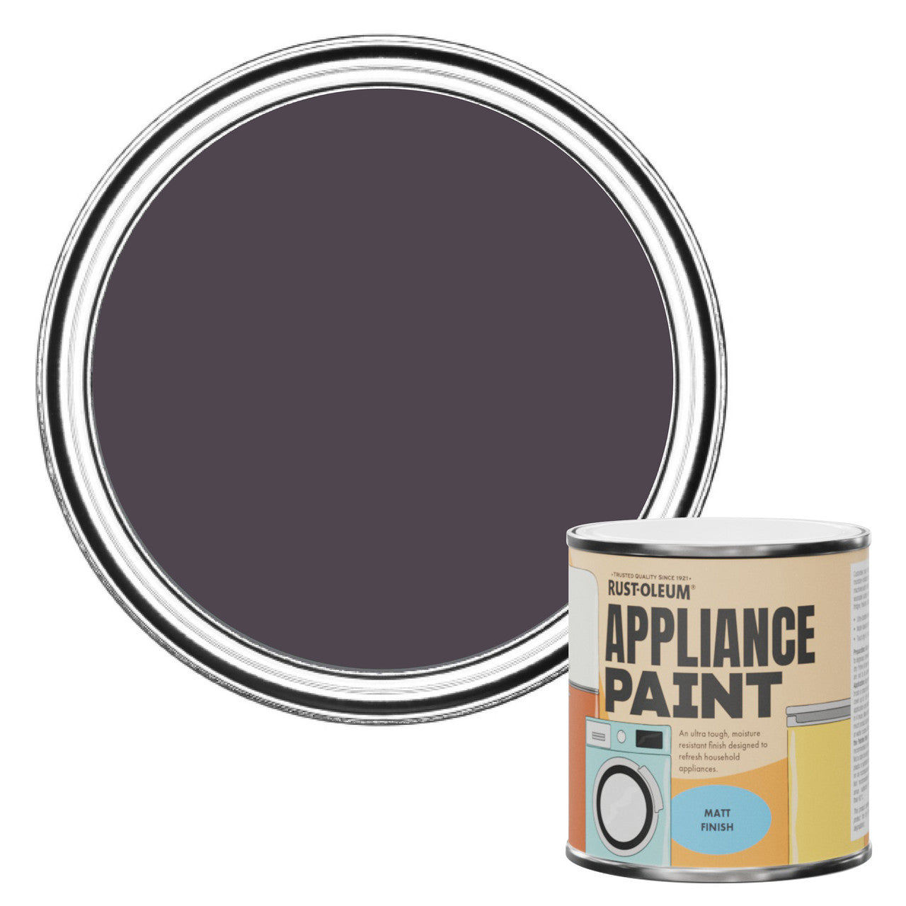 Rust-Oleum Purple Matt Appliance Paint - Grape Soda 250ml