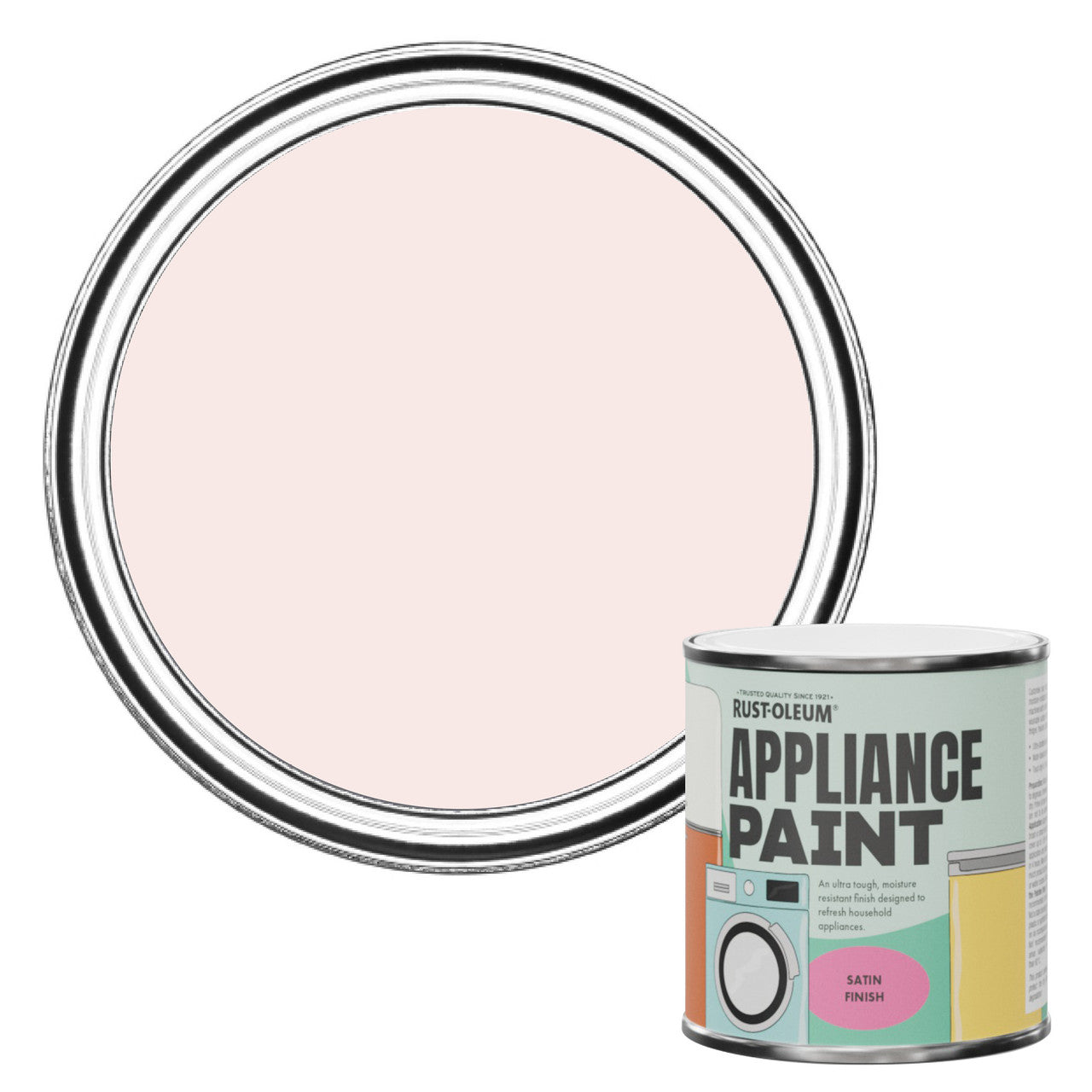 Rust-Oleum Pink Satin Appliance Paint - China Rose 250ml