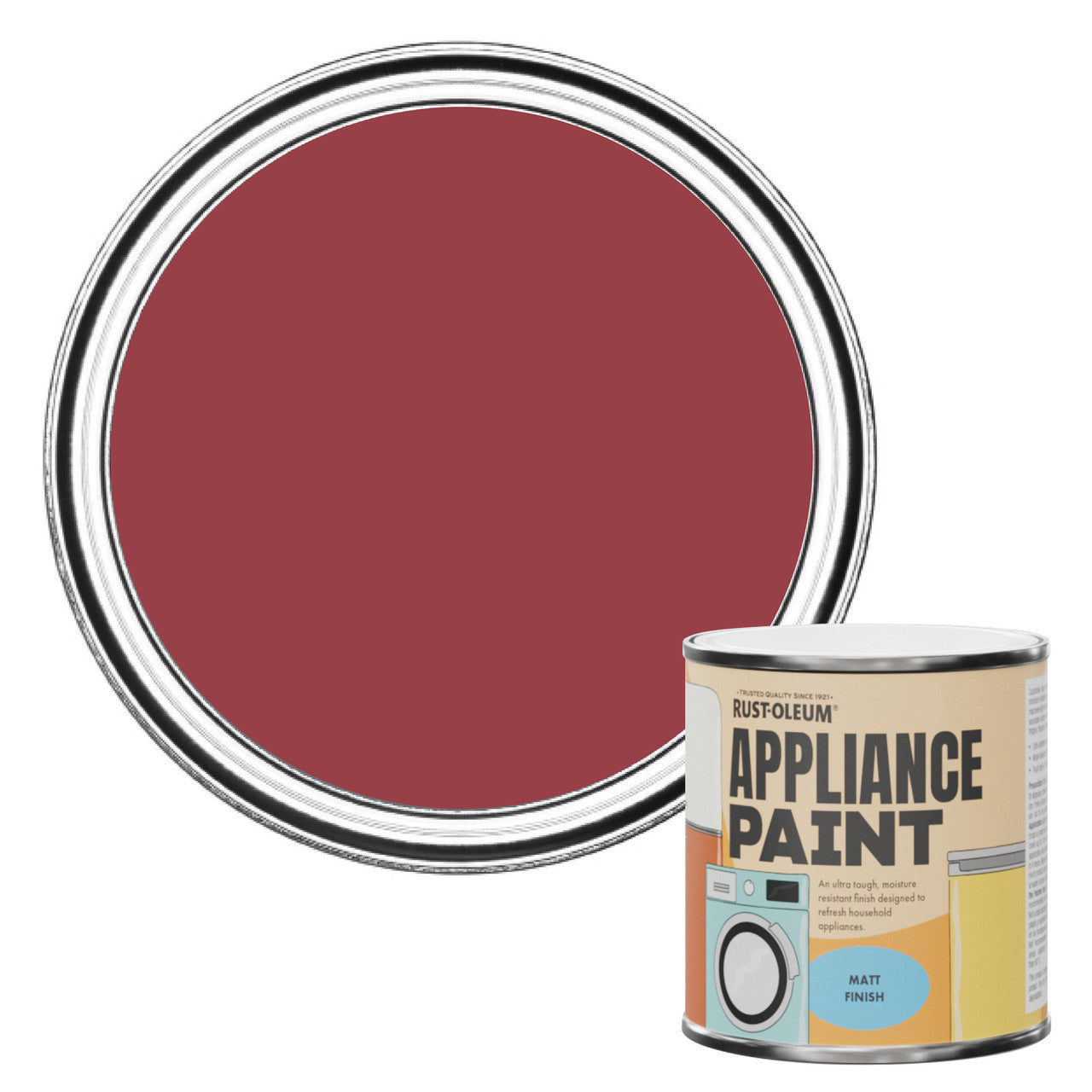 Rust-Oleum Red Matt Appliance Paint - Soho 250ml