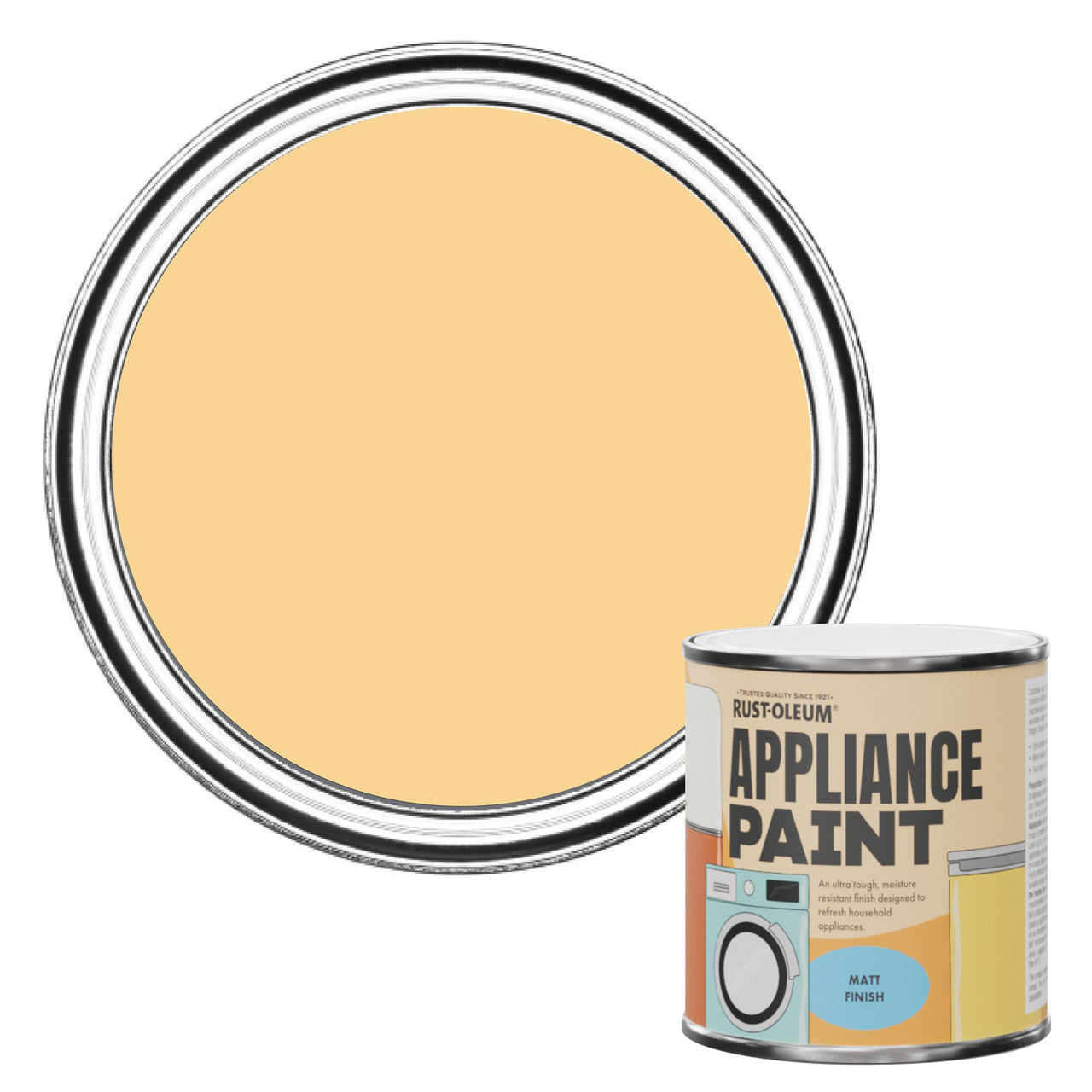 Rust-Oleum Yellow Matt Appliance Paint - Mustard 250ml