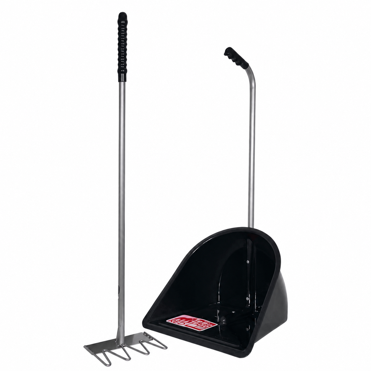 Traditional Tidee™ with Rake | High Capacity Scoop and Rake Cleaning Set - Black