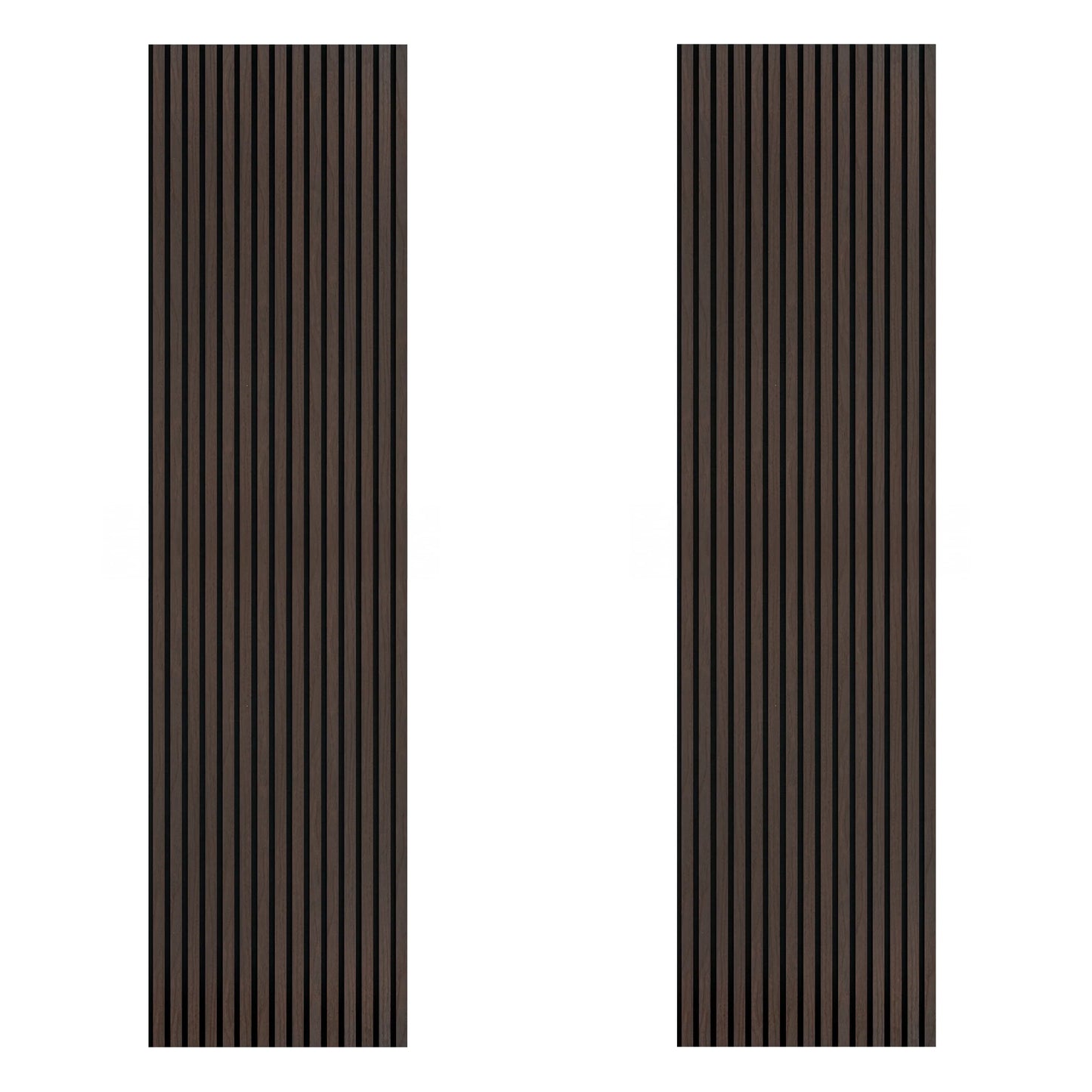 Acoustic Slat Wood Wall Panel - Smoked Oak - 2400 - 2 Pack