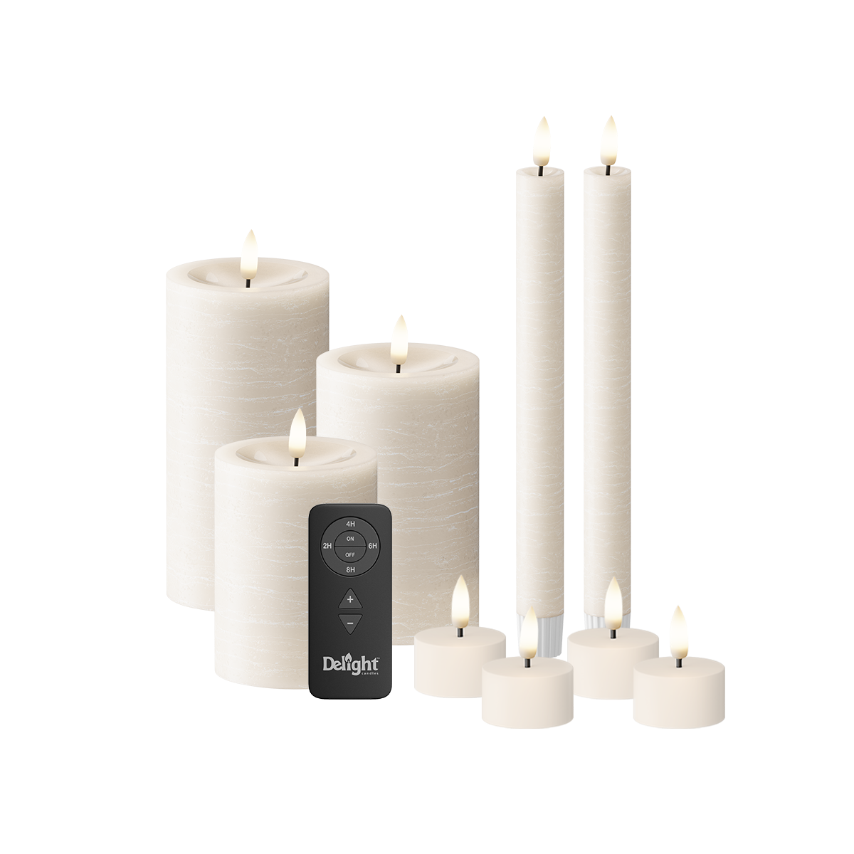 LED Lichtpaket 9-tlg., Elfenbein