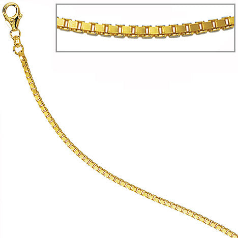 Venezianerkette 585 Gelbgold diamantiert 2 mm 60 cm Gold Kette Goldkette