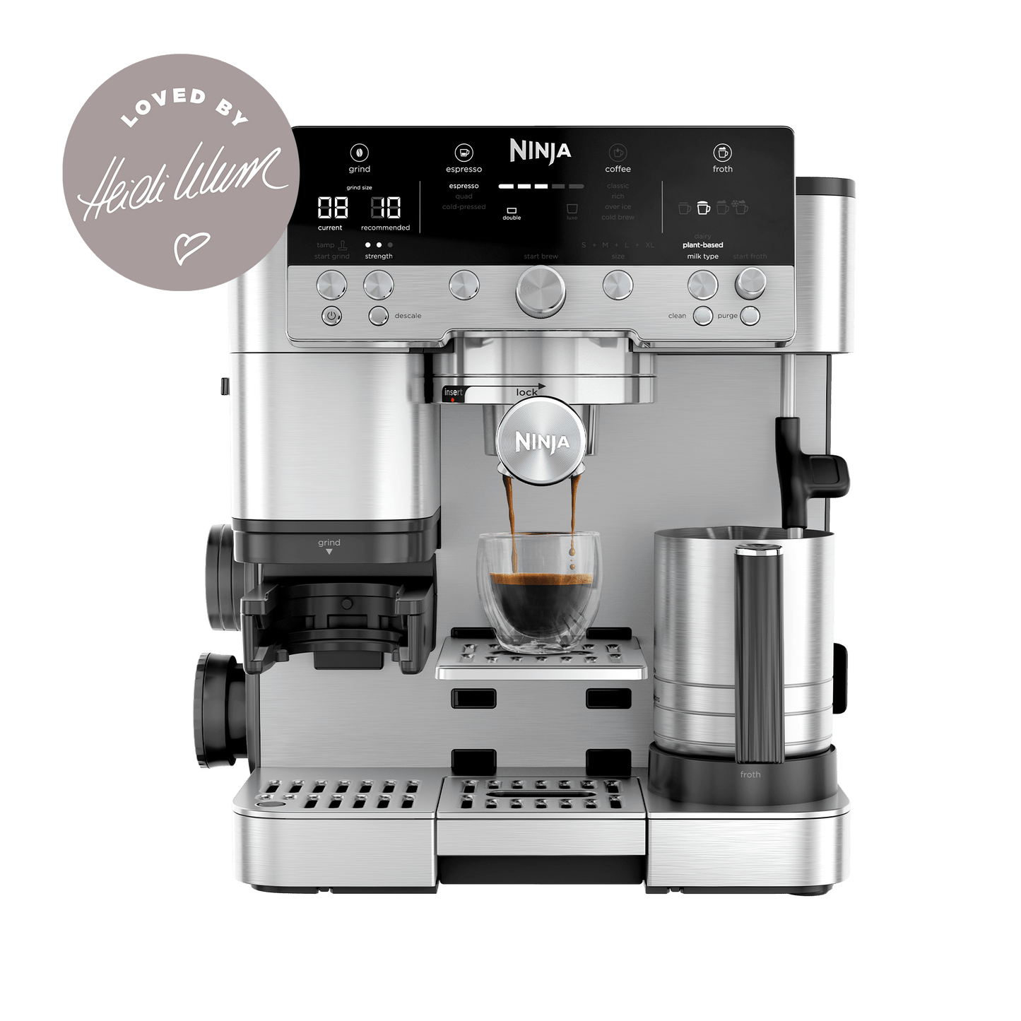 Ninja Luxe Café Premier Espresso Machine in Black/ Stainless Steel | ES601UK | by SharkNinja