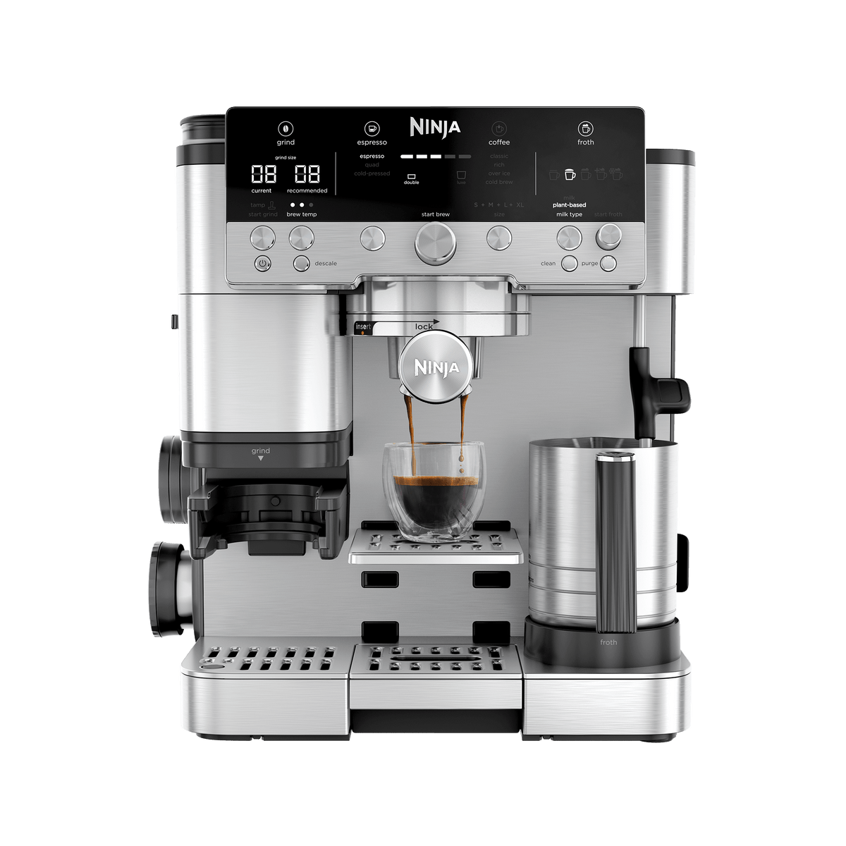 Ninja Luxe Café Premier Plus Series Espresso Machine in Silver | ES655UK | by SharkNinja