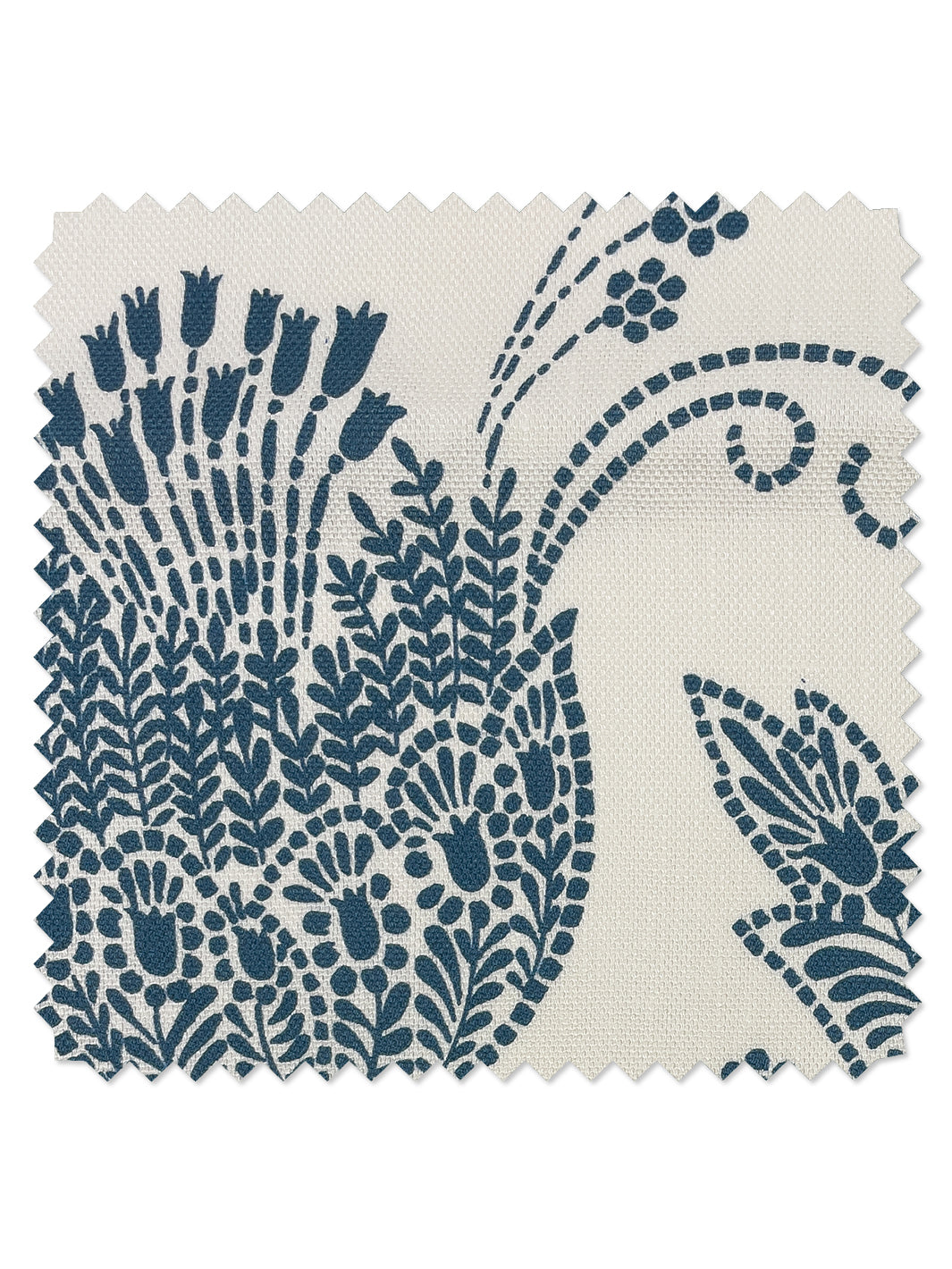 'Dear Prudence' Linen Fabric by Wallshoppe - Cadet Blue - HOPSACK / SAMPLE