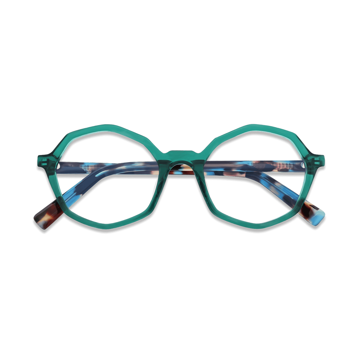 Aleah Agua Geometric Eyeglasses | EYDOLOGY