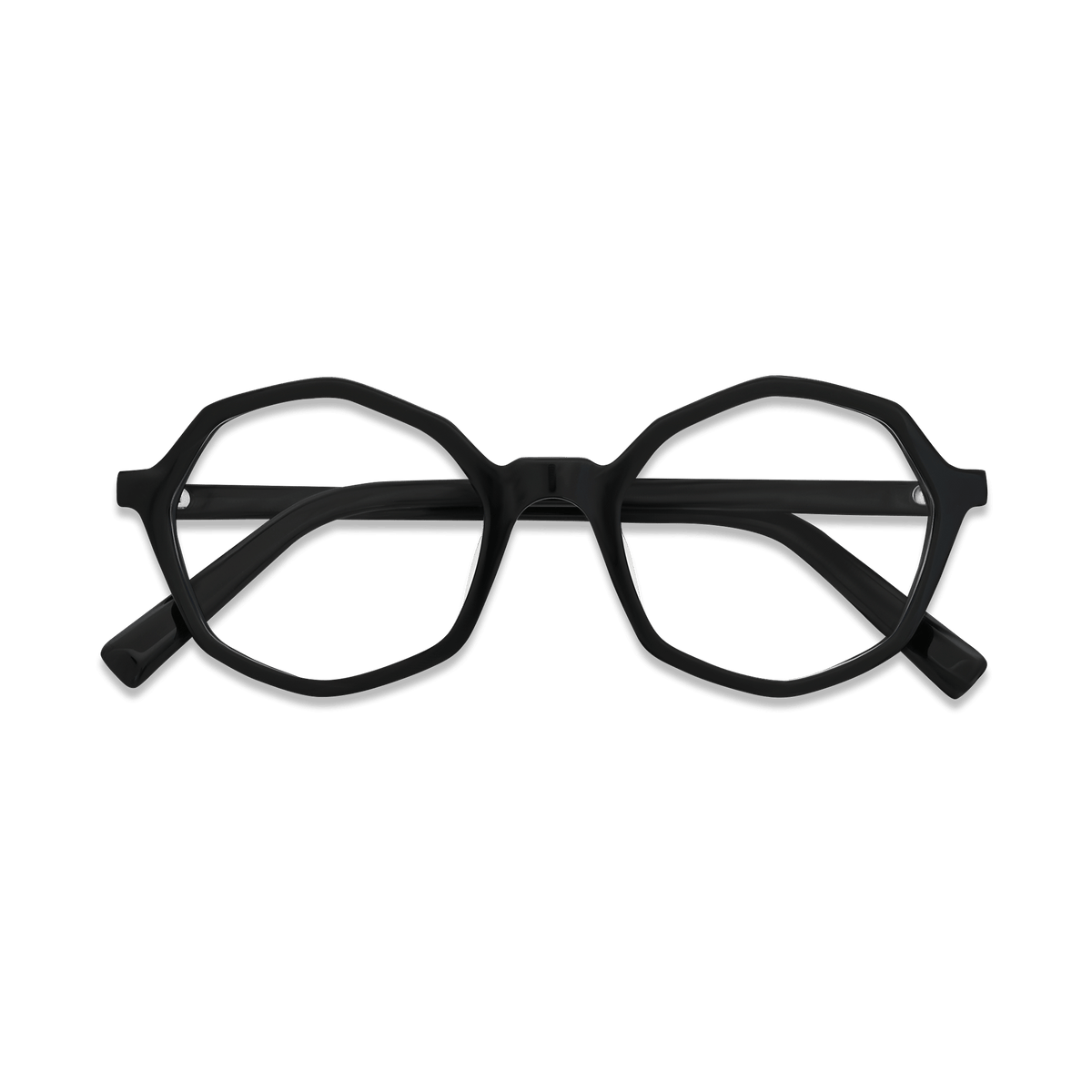 Aleah Black Geometric Eyeglasses | EYDOLOGY